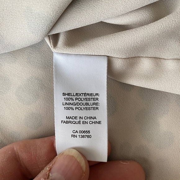 RW & Co. Women's Sleeveless Lined‎ Black Spatter Pattern Satin Blouse Size XL - Picture 6 of 10